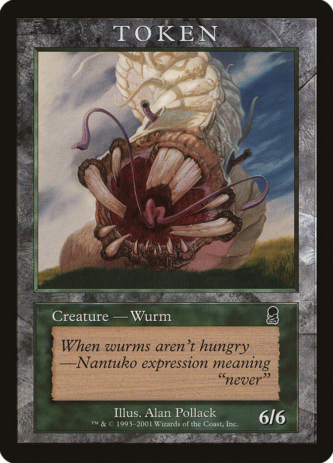 Wurm Token [Magic Player Rewards 2002] Magic: The Gathering