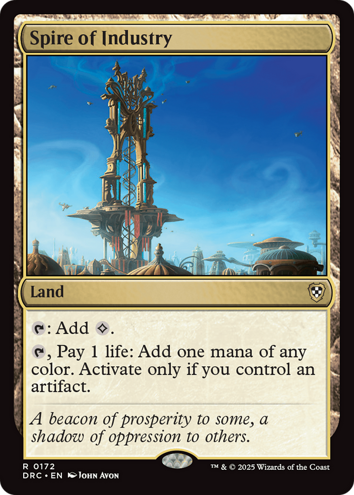Spire of Industry [Aetherdrift Commander] Magic: The Gathering