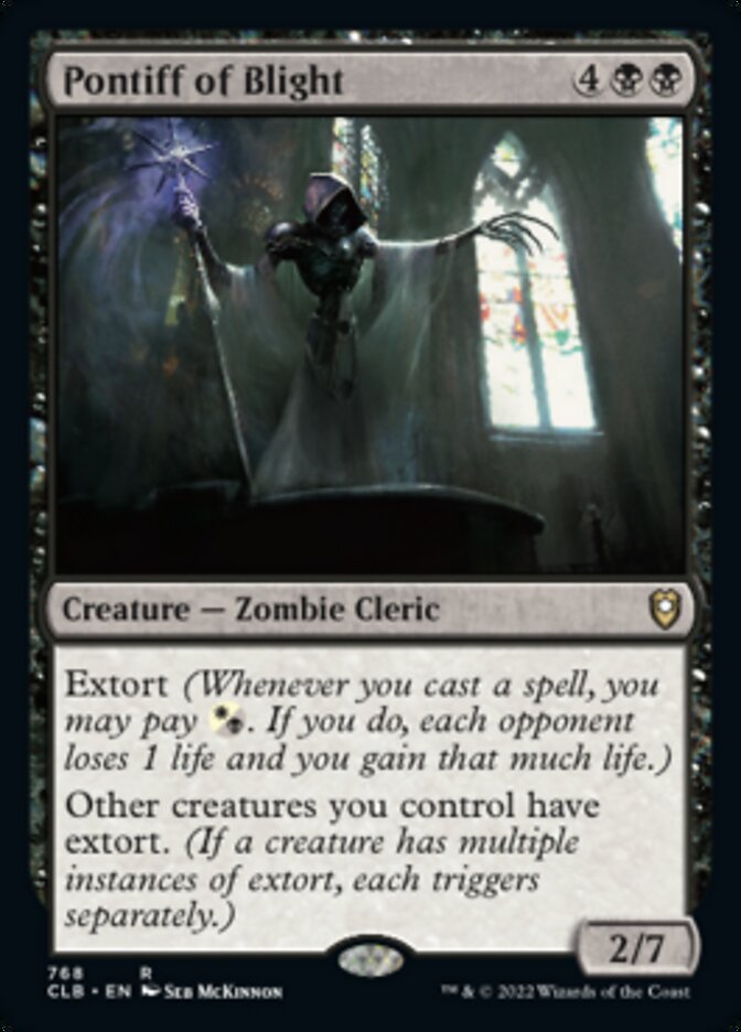 Pontiff of Blight [Commander Legends: Battle for Baldur's Gate] Magic: The Gathering