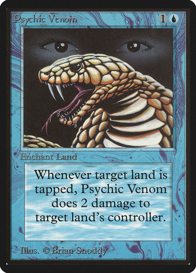 Psychic Venom [Beta Edition] Magic: The Gathering