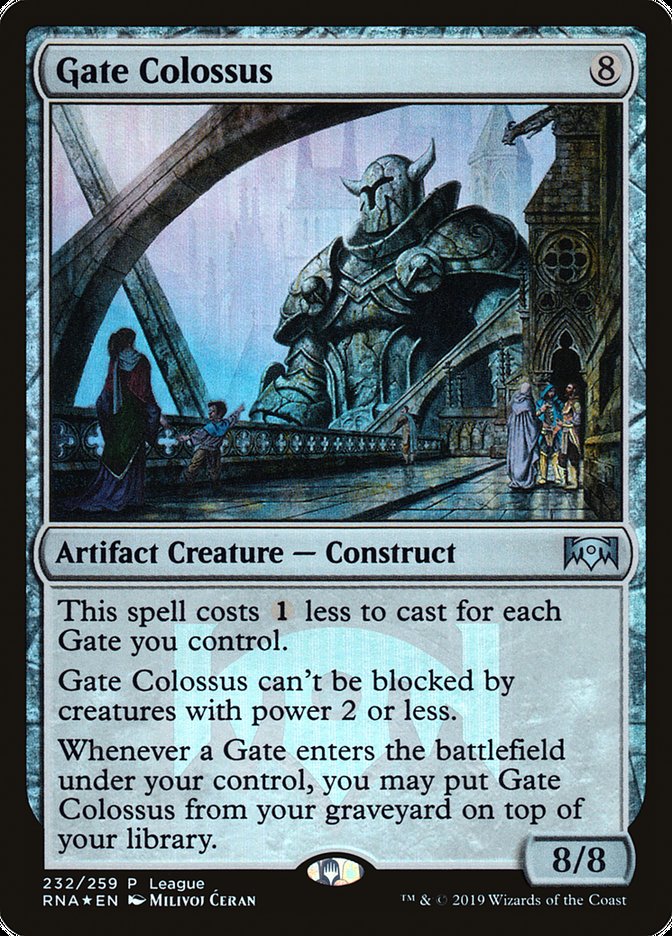 Gate Colossus (League) [Ravnica Allegiance Promos] Magic: The Gathering