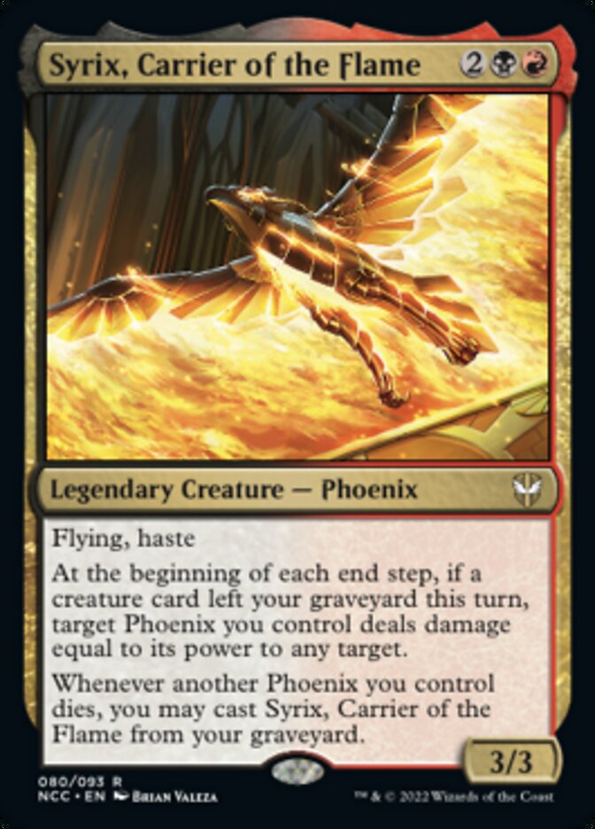 Syrix, Carrier of the Flame [Streets of New Capenna Commander] Magic: The Gathering