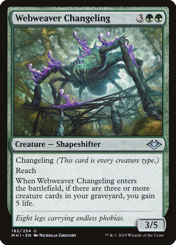 Webweaver Changeling [Modern Horizons] Magic: The Gathering