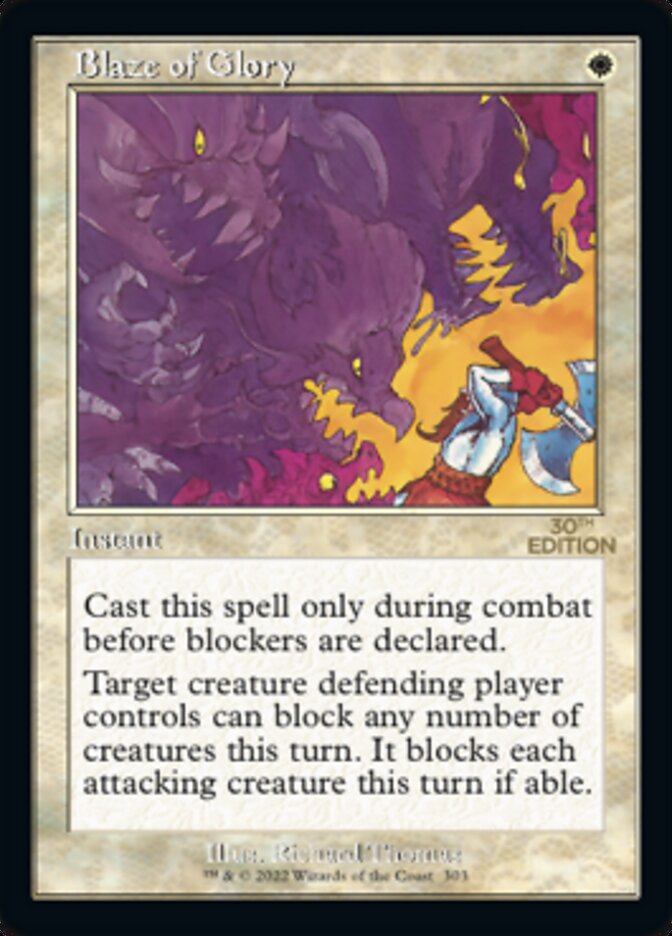 Blaze of Glory (Retro) [30th Anniversary Edition] Magic: The Gathering