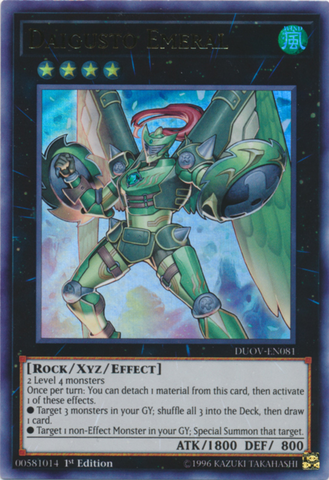 Daigusto Emeral [DUOV-EN081] Ultra Rare - Yugioh Cards For Your TCG Needs!