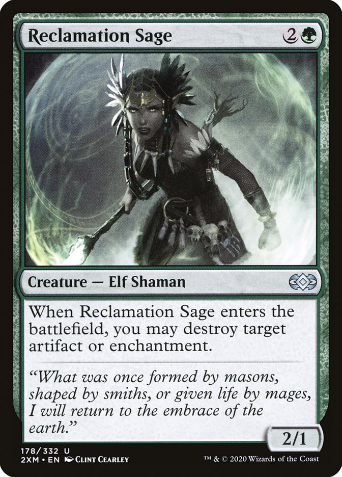 Reclamation Sage [Double Masters] Magic: The Gathering