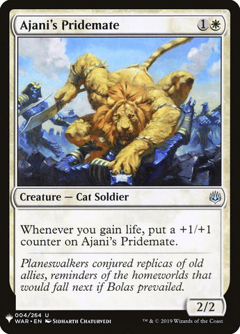 Ajani's Pridemate [Mystery Booster] Magic: The Gathering