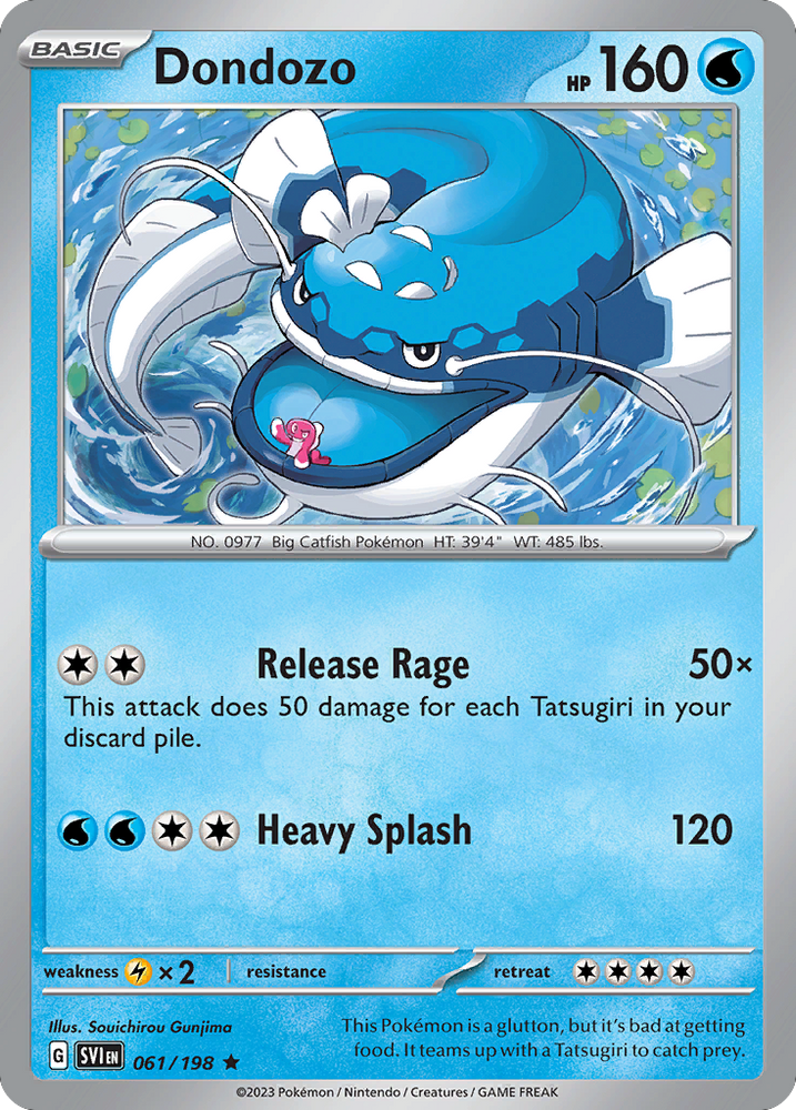 Dondozo (061/198) (Line Holo) [Scarlet & Violet: Base Set] Pokémon