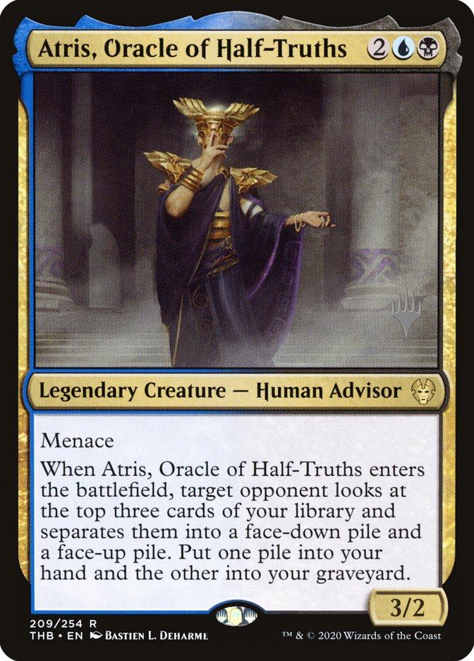Atris, Oracle of Half-Truths (Promo Pack) [Theros Beyond Death Promos] Magic: The Gathering