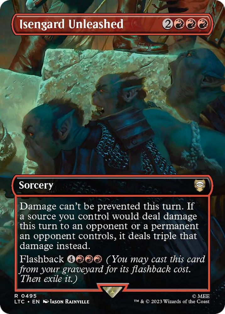Isengard Unleashed (Borderless) [The Lord of the Rings: Tales of Middle-Earth Commander] Magic: The Gathering