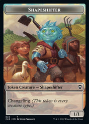 Shapeshifter (022) // Clue Double-Sided Token [Commander Legends: Battle for Baldur's Gate Tokens] Magic: The Gathering