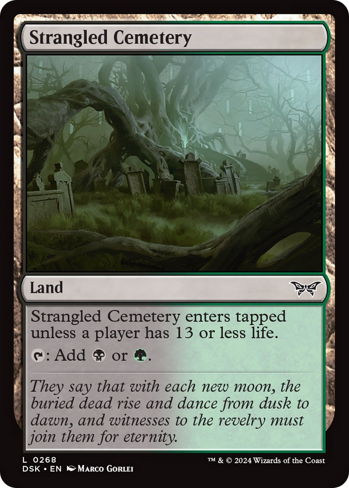Strangled Cemetery [Duskmourn: House of Horror] Magic: The Gathering