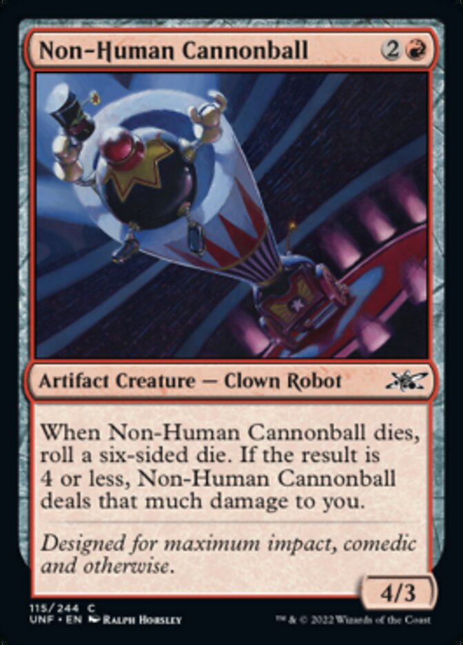 Non-Human Cannonball [Unfinity] Magic: The Gathering