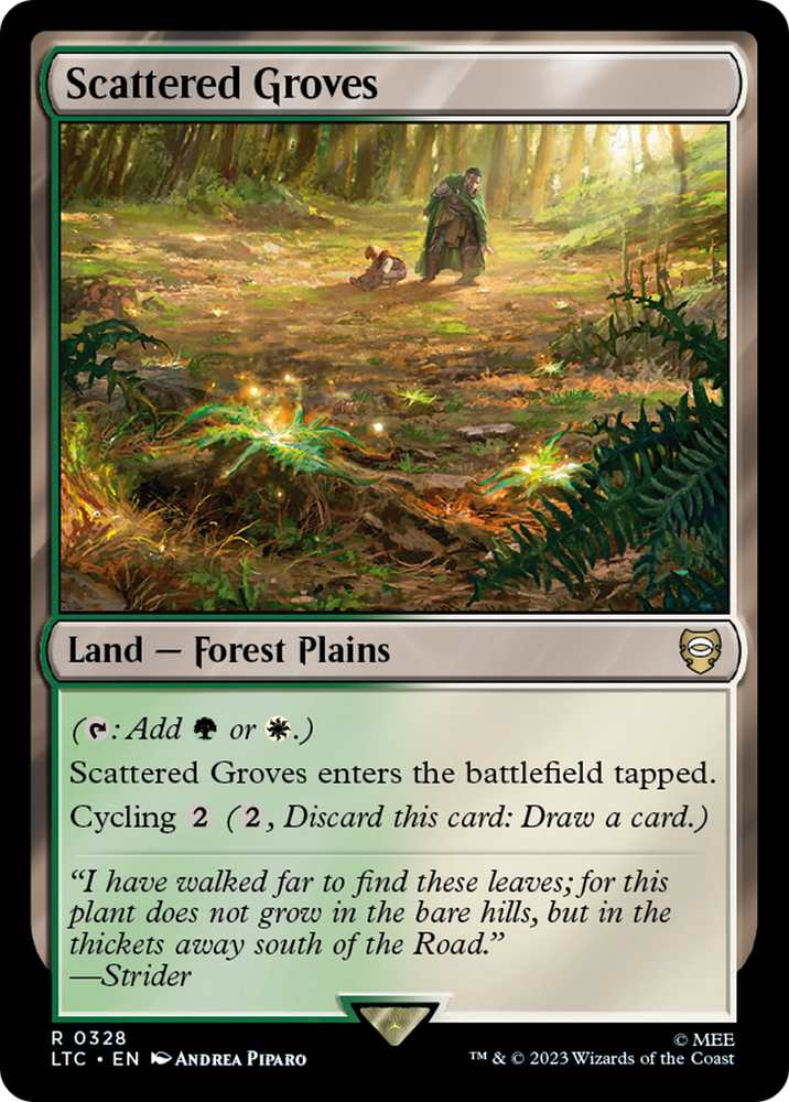 Scattered Groves [The Lord of the Rings: Tales of Middle-Earth Commander] Magic: The Gathering
