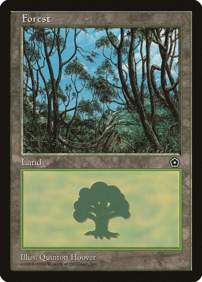 Forest (Signature on Left) [Portal Second Age] Magic: The Gathering