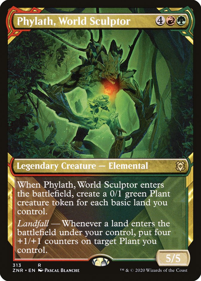 Phylath, World Sculptor (Showcase) [Zendikar Rising] Magic: The Gathering