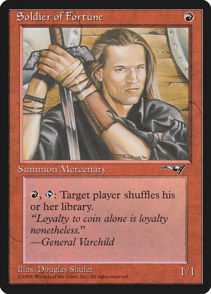 Soldier of Fortune [Alliances] Magic: The Gathering