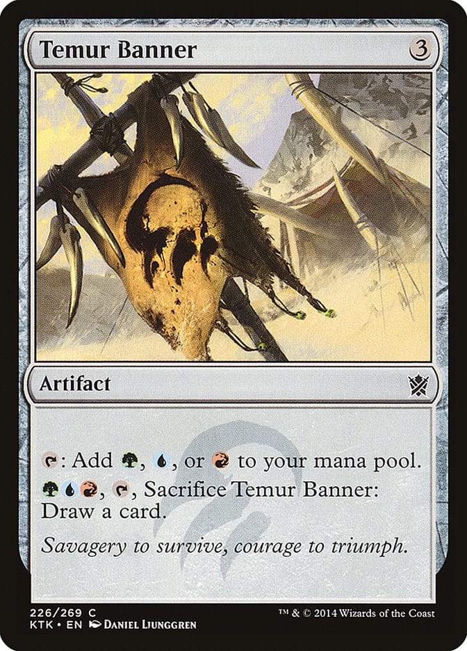 Temur Banner [Khans of Tarkir] Magic: The Gathering