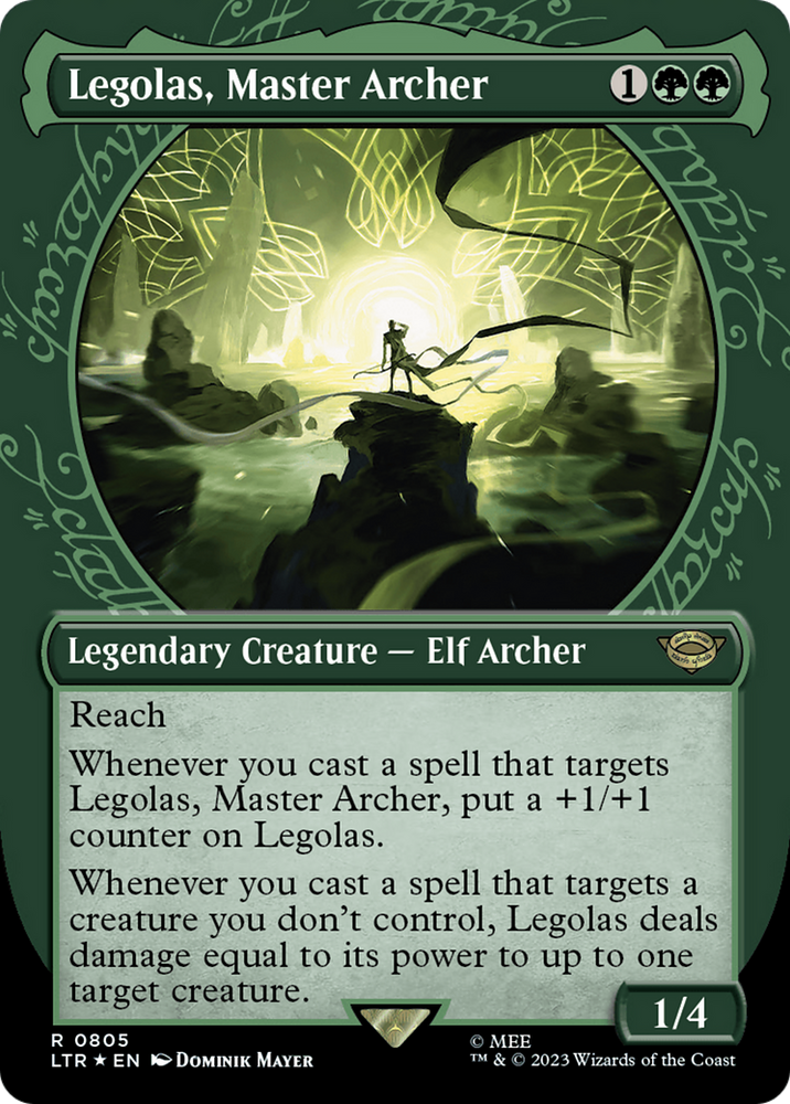 Legolas, Master Archer (Showcase) (Surge Foil) [The Lord of the Rings: Tales of Middle-Earth] Magic: The Gathering