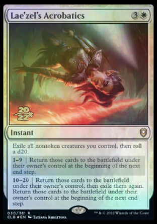 Lae'zel's Acrobatics [Commander Legends: Battle for Baldur's Gate Prerelease Promos] Magic: The Gathering