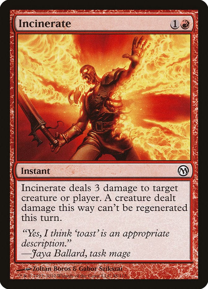 Incinerate [Duels of the Planeswalkers] Magic: The Gathering