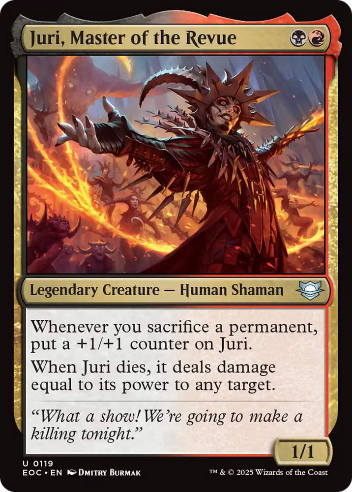 Juri, Master of the Revue [Edge of Eternities Commander] Magic: The Gathering