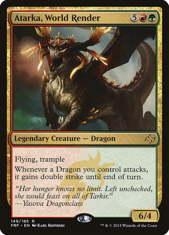 Atarka, World Render [Fate Reforged] Magic: The Gathering