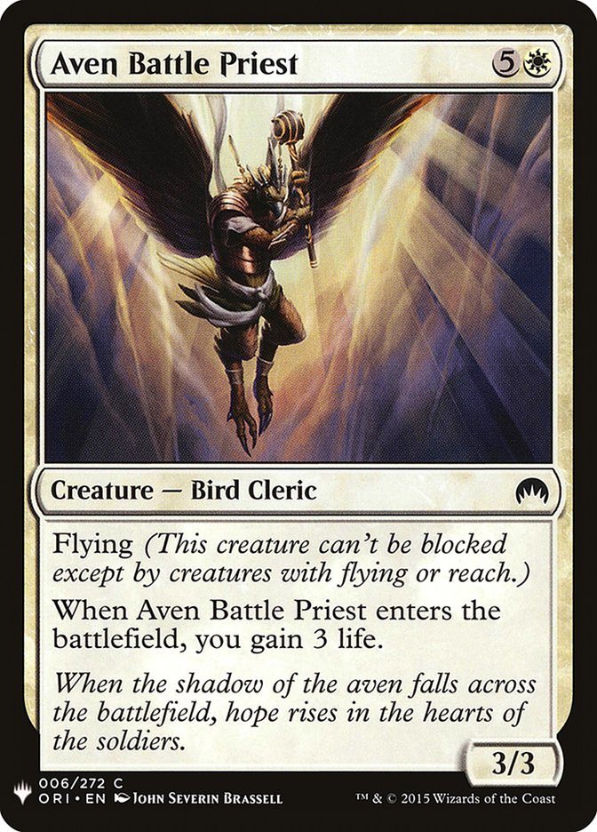 Aven Battle Priest [Mystery Booster] Magic: The Gathering