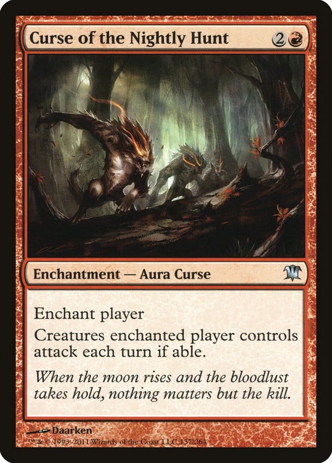 Curse of the Nightly Hunt [Innistrad] Magic: The Gathering