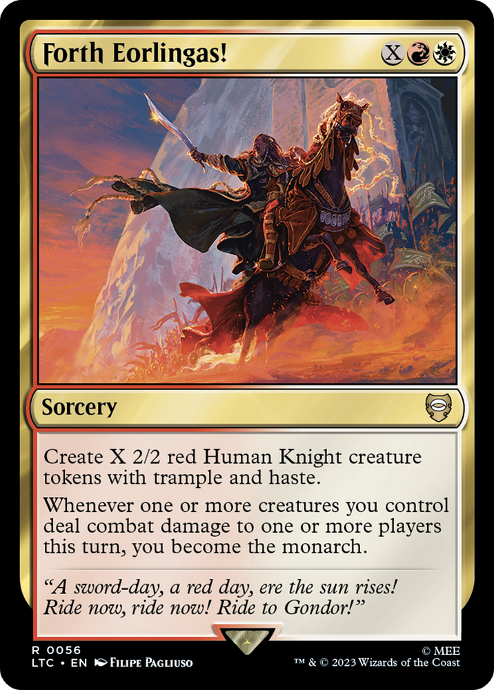 Forth Eorlingas! [The Lord of the Rings: Tales of Middle-Earth Commander] Magic: The Gathering