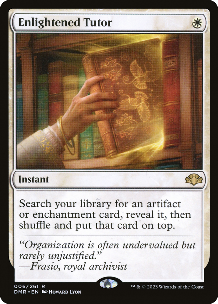 Enlightened Tutor [Dominaria Remastered] Magic: The Gathering