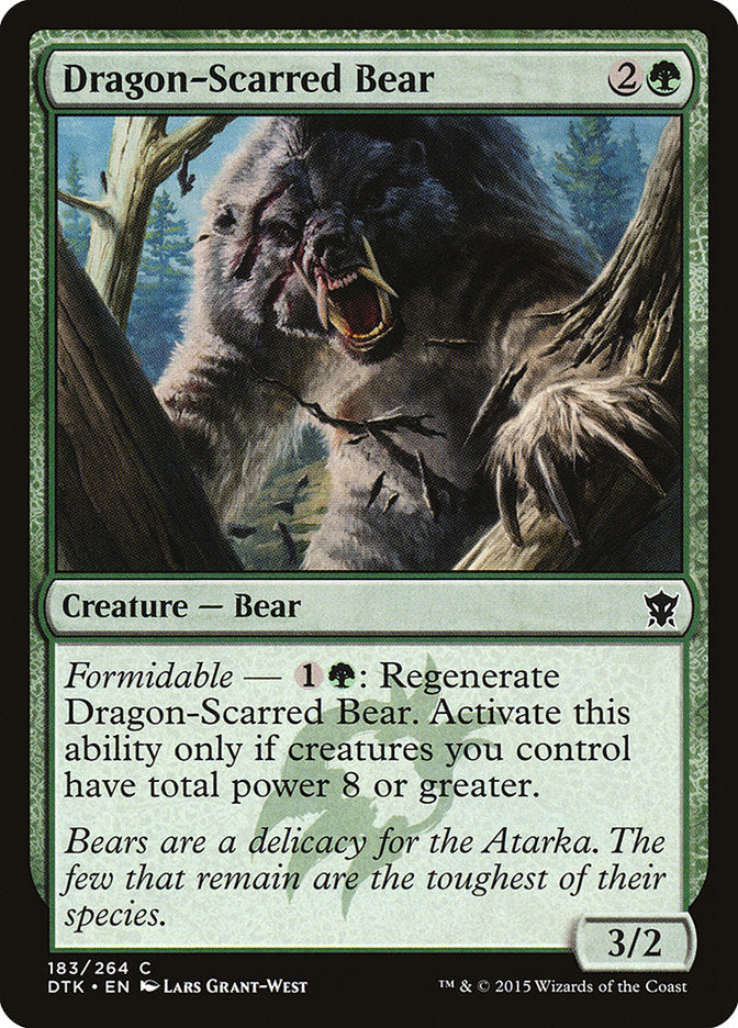 Dragon-Scarred Bear [Dragons of Tarkir] Magic: The Gathering