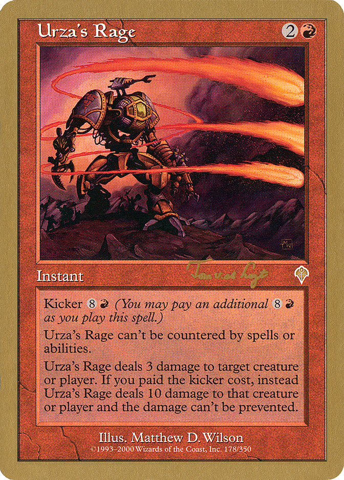 Urza's Rage (Tom van de Logt) [World Championship Decks 2001] Magic: The Gathering