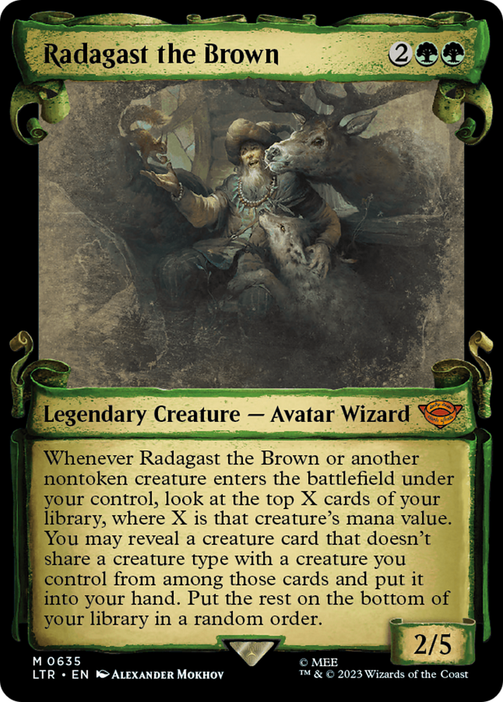Radagast the Brown [The Lord of the Rings: Tales of Middle-Earth Showcase Scrolls] Magic: The Gathering