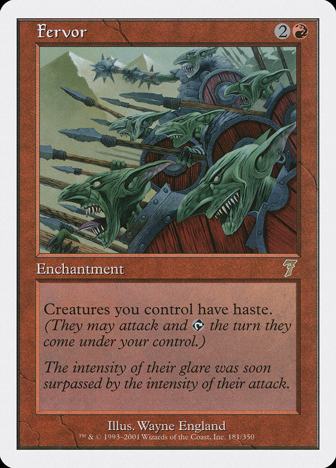 Fervor [Seventh Edition] Magic: The Gathering