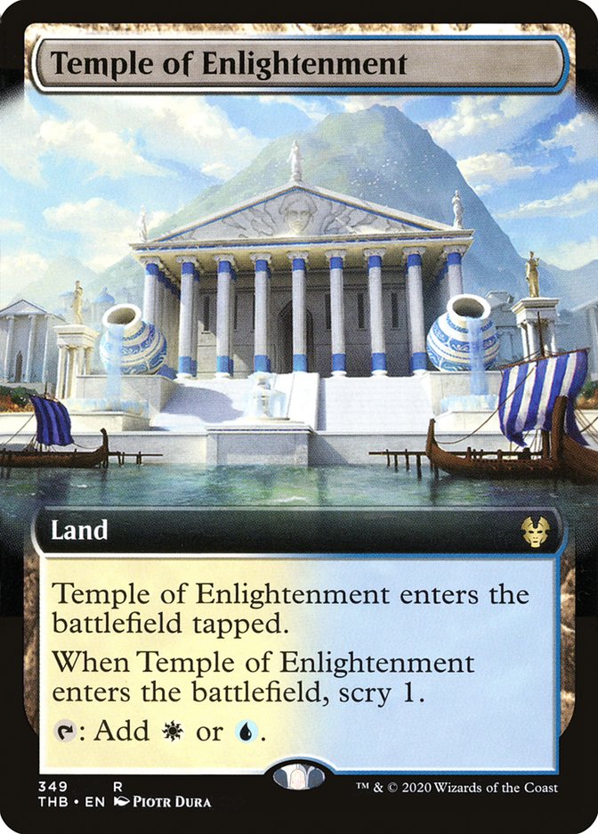 Temple of Enlightenment (Extended Art) [Theros Beyond Death] Magic: The Gathering