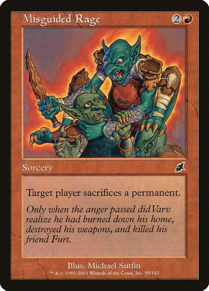 Misguided Rage [Scourge] Magic: The Gathering