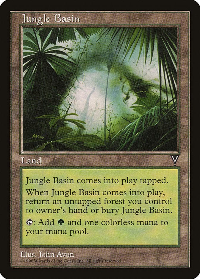 Jungle Basin [Visions] Magic: The Gathering