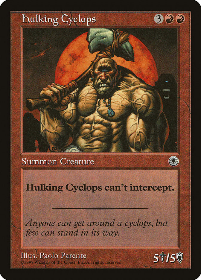 Hulking Cyclops [Portal] Magic: The Gathering