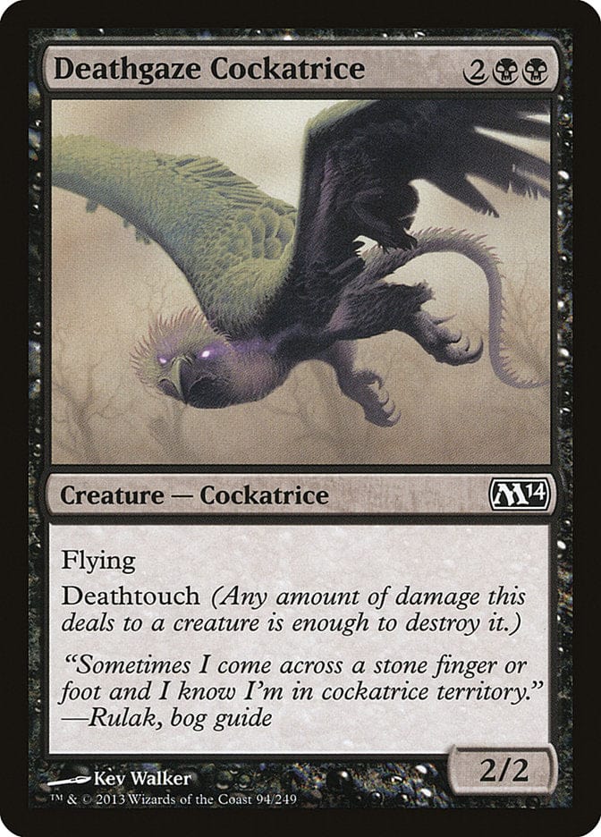 Deathgaze Cockatrice [Magic 2014] Magic: The Gathering