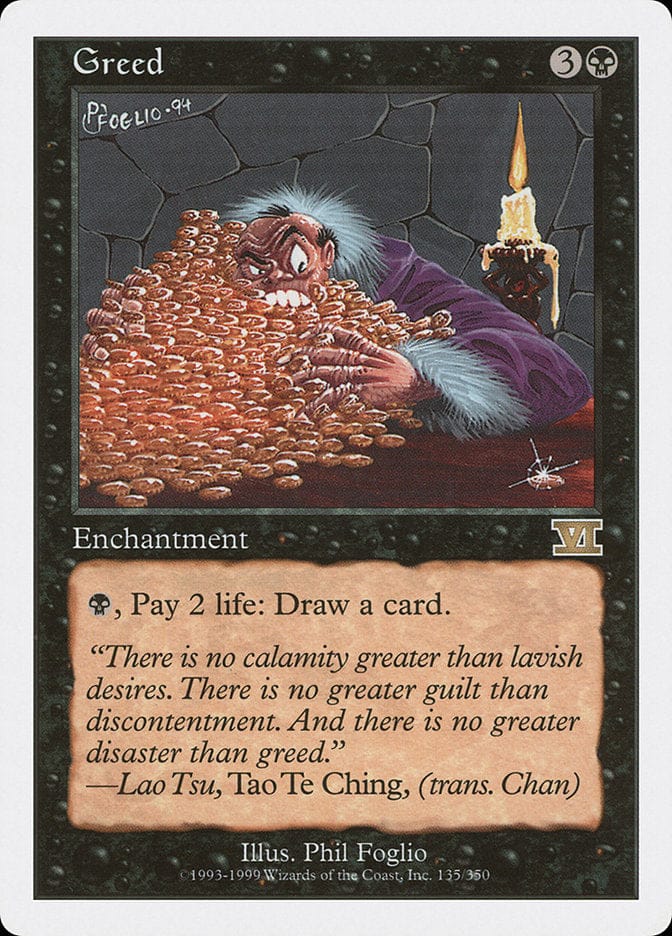 Greed [Classic Sixth Edition] Magic: The Gathering