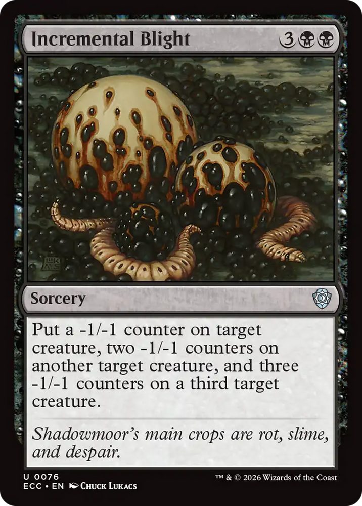 Incremental Blight [Lorwyn Eclipsed Commander] Magic: The Gathering