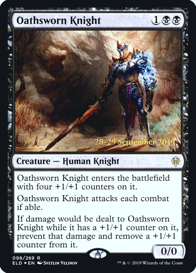 Oathsworn Knight [Throne of Eldraine Prerelease Promos] Magic: The Gathering