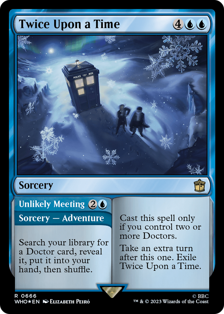 Twice Upon a Time // Unlikely Meeting (Surge Foil) [Doctor Who] Magic: The Gathering