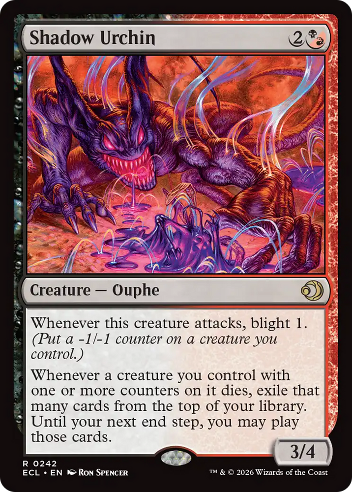 Shadow Urchin [Lorwyn Eclipsed] Magic: The Gathering