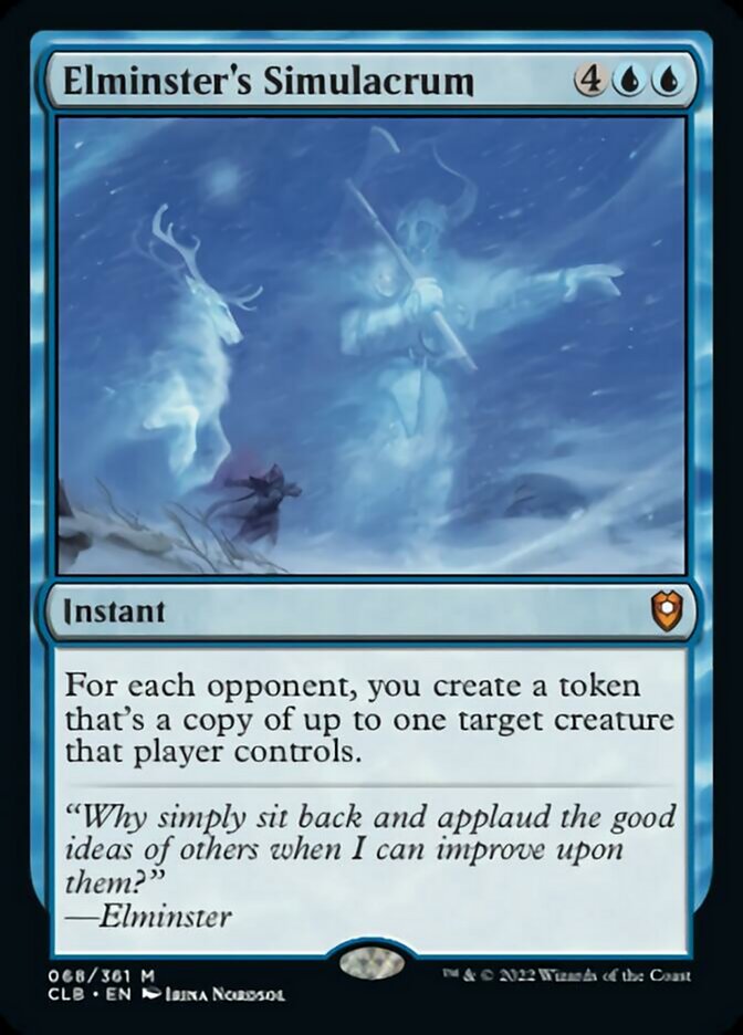 Elminster's Simulacrum [Commander Legends: Battle for Baldur's Gate] Magic: The Gathering