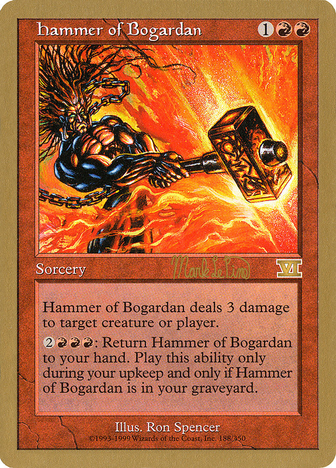 Hammer of Bogardan (Mark Le Pine) [World Championship Decks 1999] Magic: The Gathering