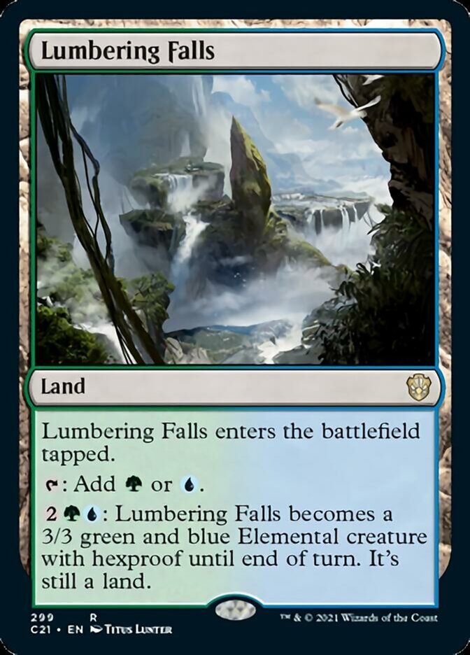 Lumbering Falls [Commander 2021] Magic: The Gathering