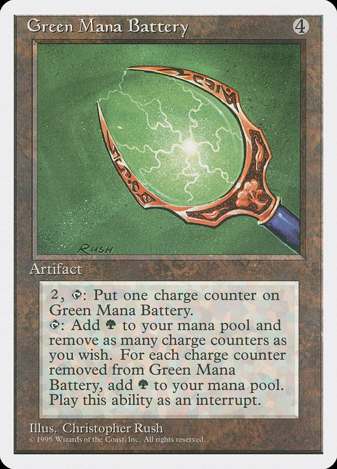 Green Mana Battery [Fourth Edition] Magic: The Gathering