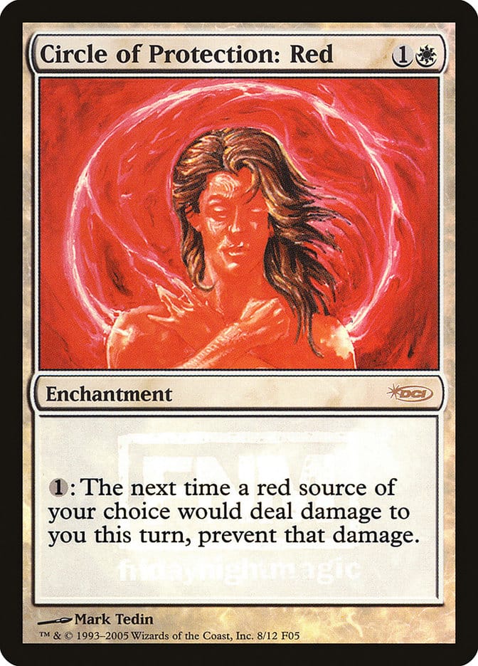 Circle of Protection: Red [Friday Night Magic 2005] Magic: The Gathering